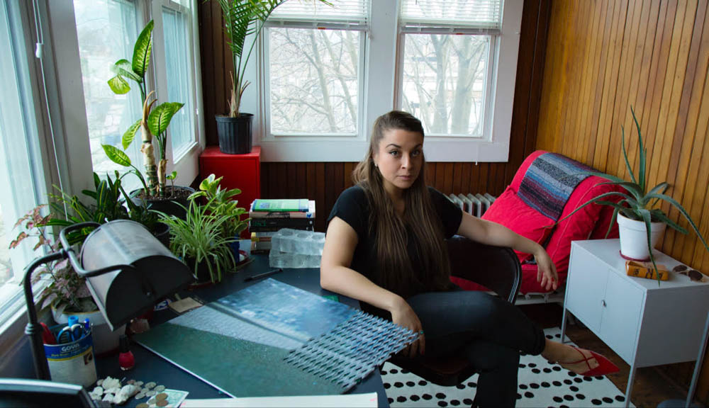 Barbara in the studio.