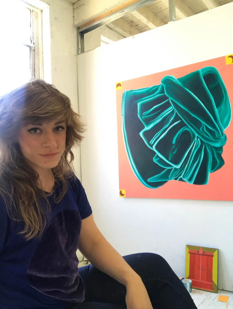 Caitlin in her studio.