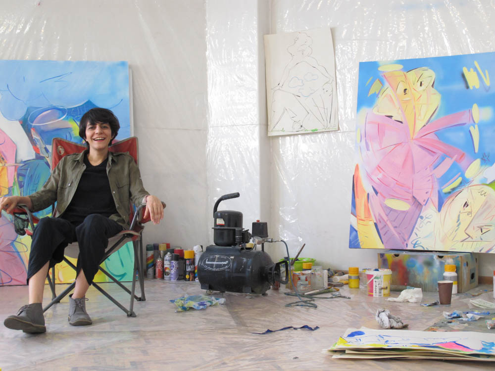 Hoda in her studio.