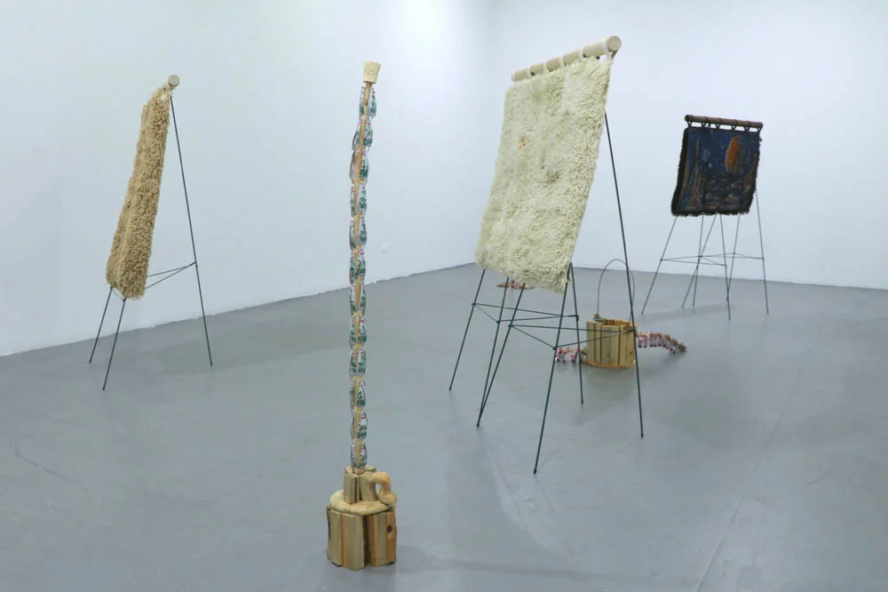 Install shot of Jeffrey’s work.