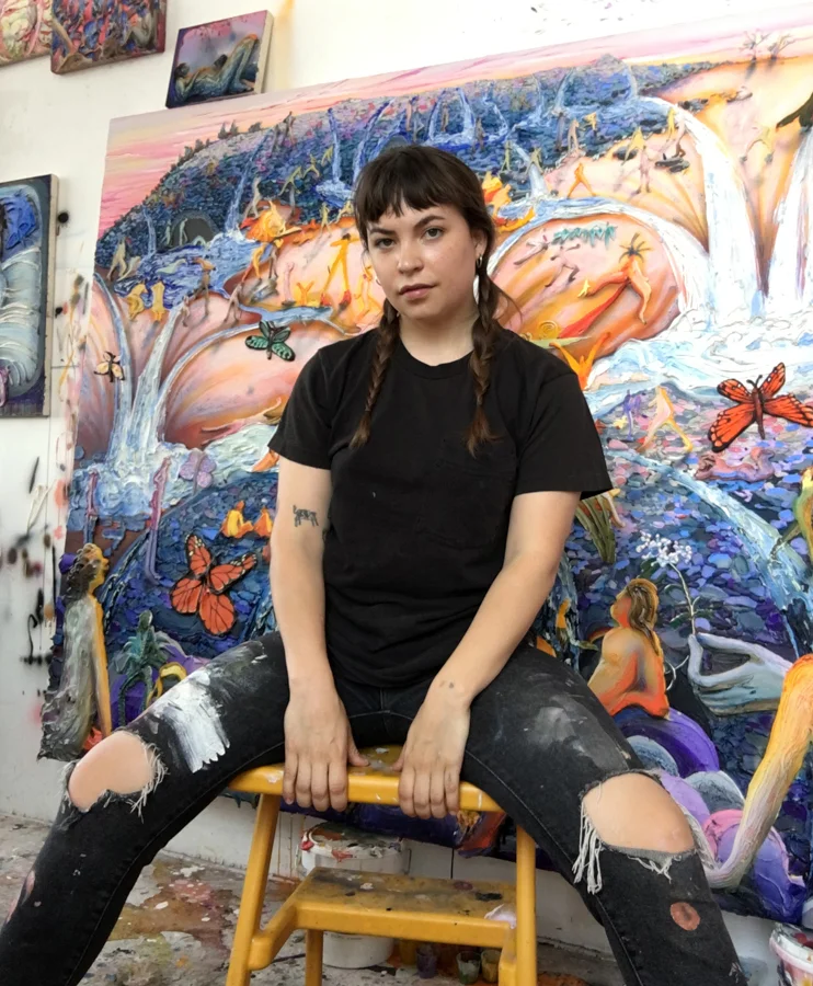 Kate in the studio