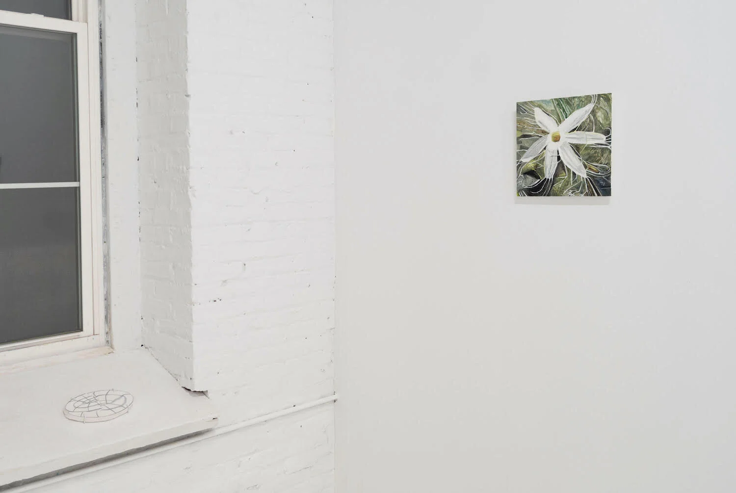 From left: Work from Kieran Riley Abbott and Ellen Siebers respectively at Portals exhibition, December 2020.