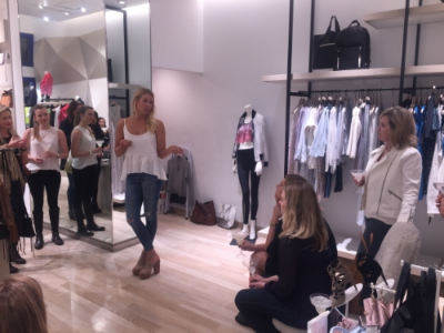 Here I am speaking at my own Rebecca Minkoff event last week. 