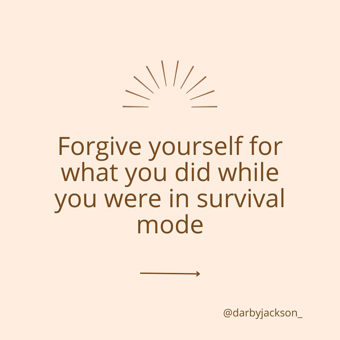 This new awareness of why we act the way that we do when in survival mode invites in a new level of compassion. 

Whether that was how you acted at a family gathering, your child's latest tantrum or an argument you got into with your partner. When we