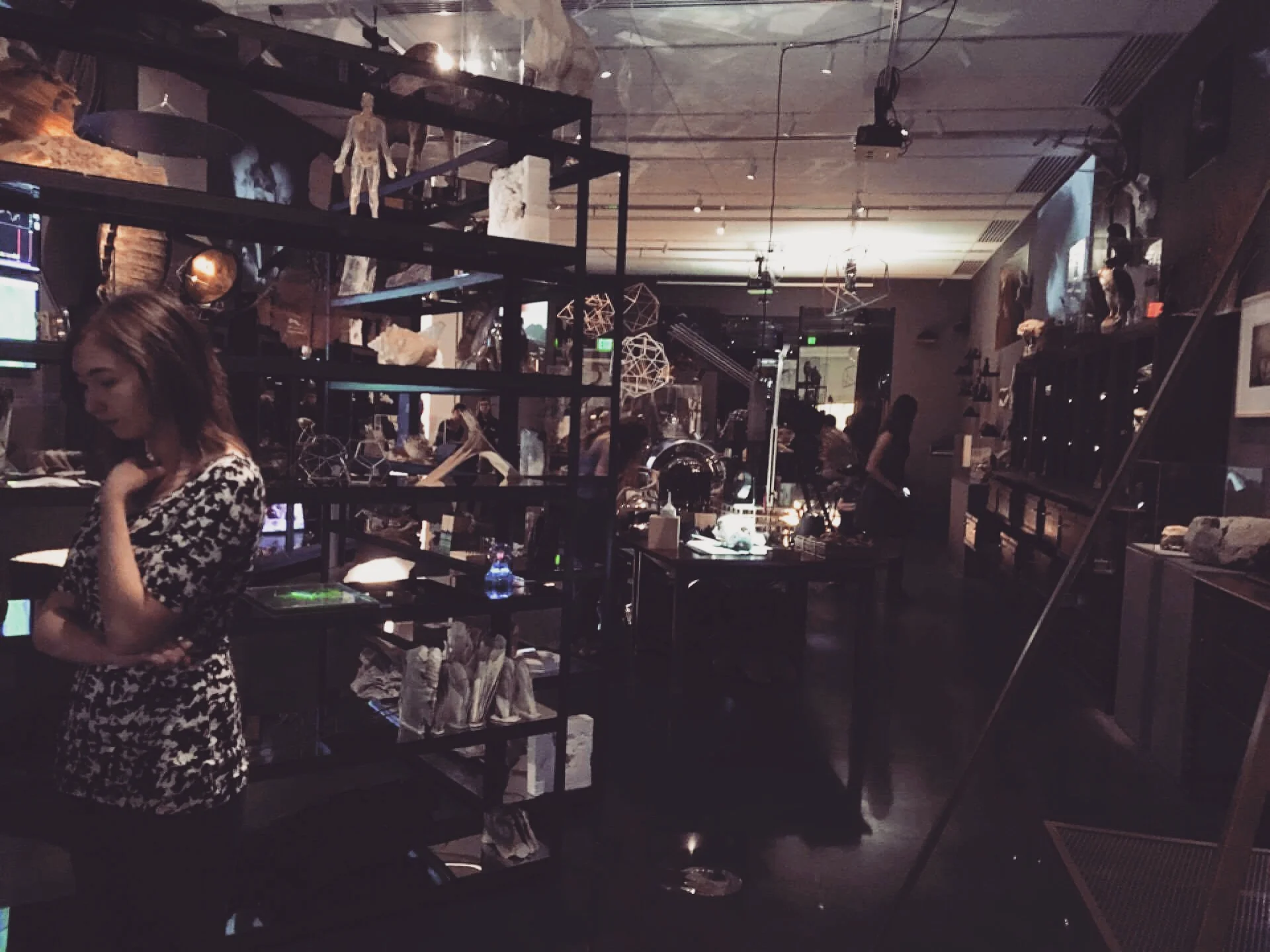 Our volunteer, Lexi, enjoying Mysterium Tremendum: collecting curiosities .