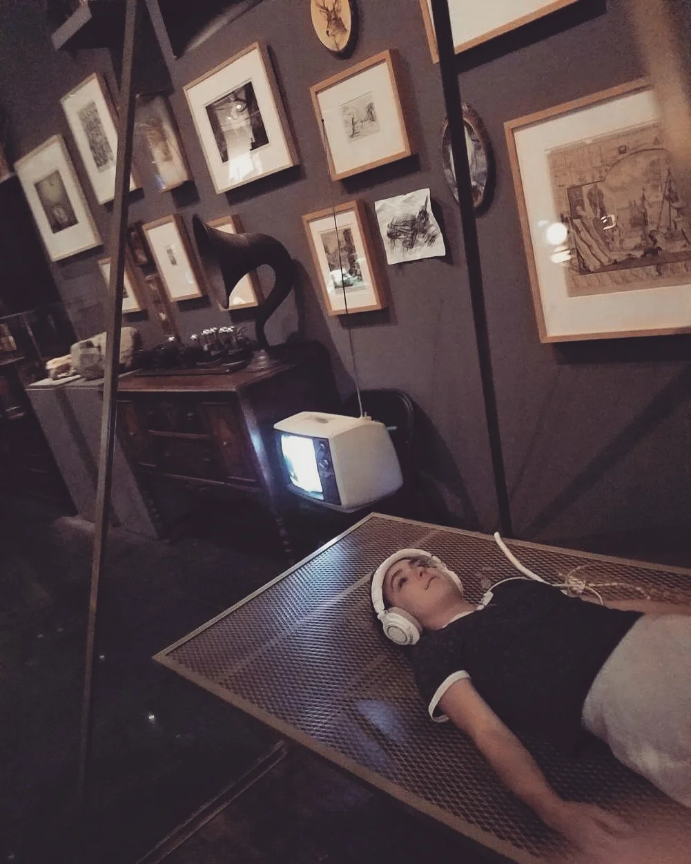Our volunteer Lucy, enjoying Mysterium Tremendum: collecting curiosities .