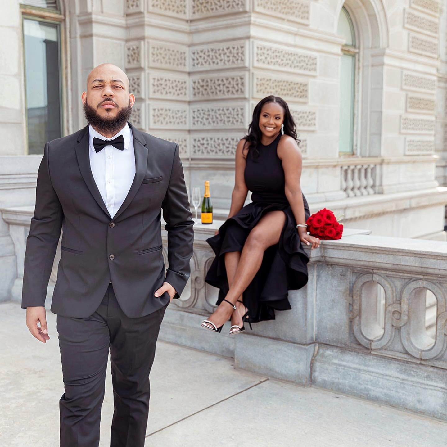 Preview of Chris &amp; Simone&rsquo;s classy engagement portraits! 🔥🔥🔥 Such a gorgeous couple with great vibes.⁣
⁣
MUA: @makeupby_pnang