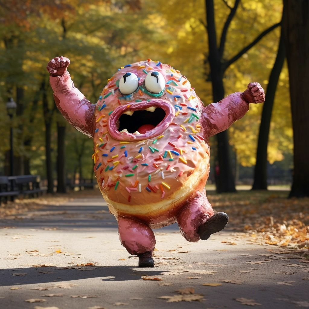 Happy doughnut monster 🍩
#ai #midjourney #doughnut #monster