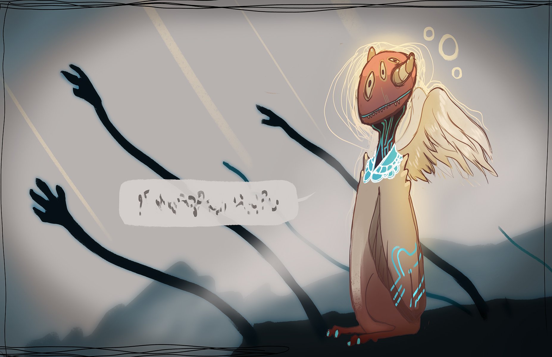 untitled demon sketch, 2013