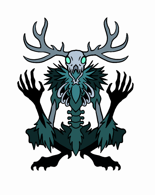 Bone Spirit Enamel Pin Design (never manufactured)