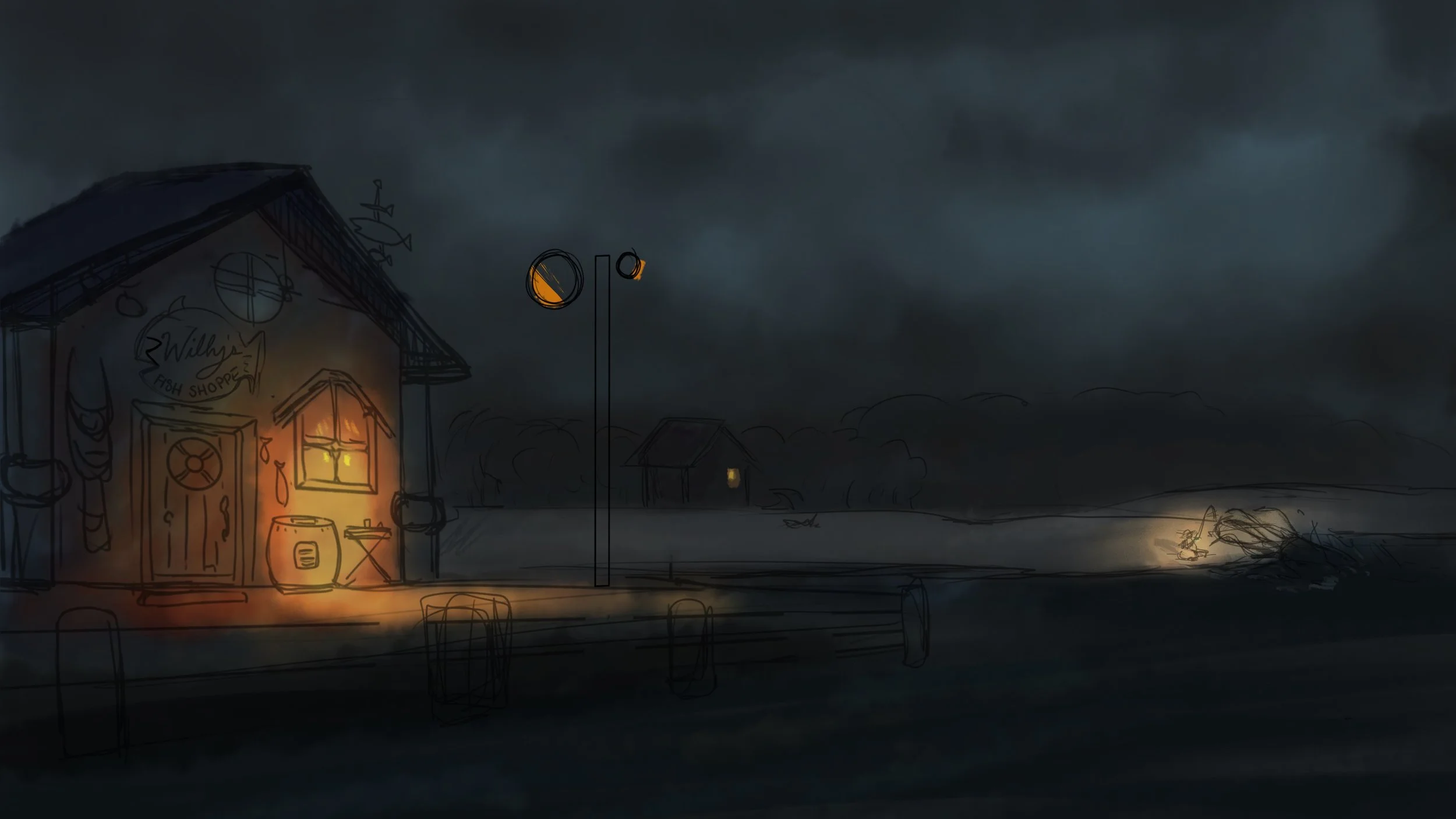 Winter / Catching the Giant Squid — Stardew Valley Fanart