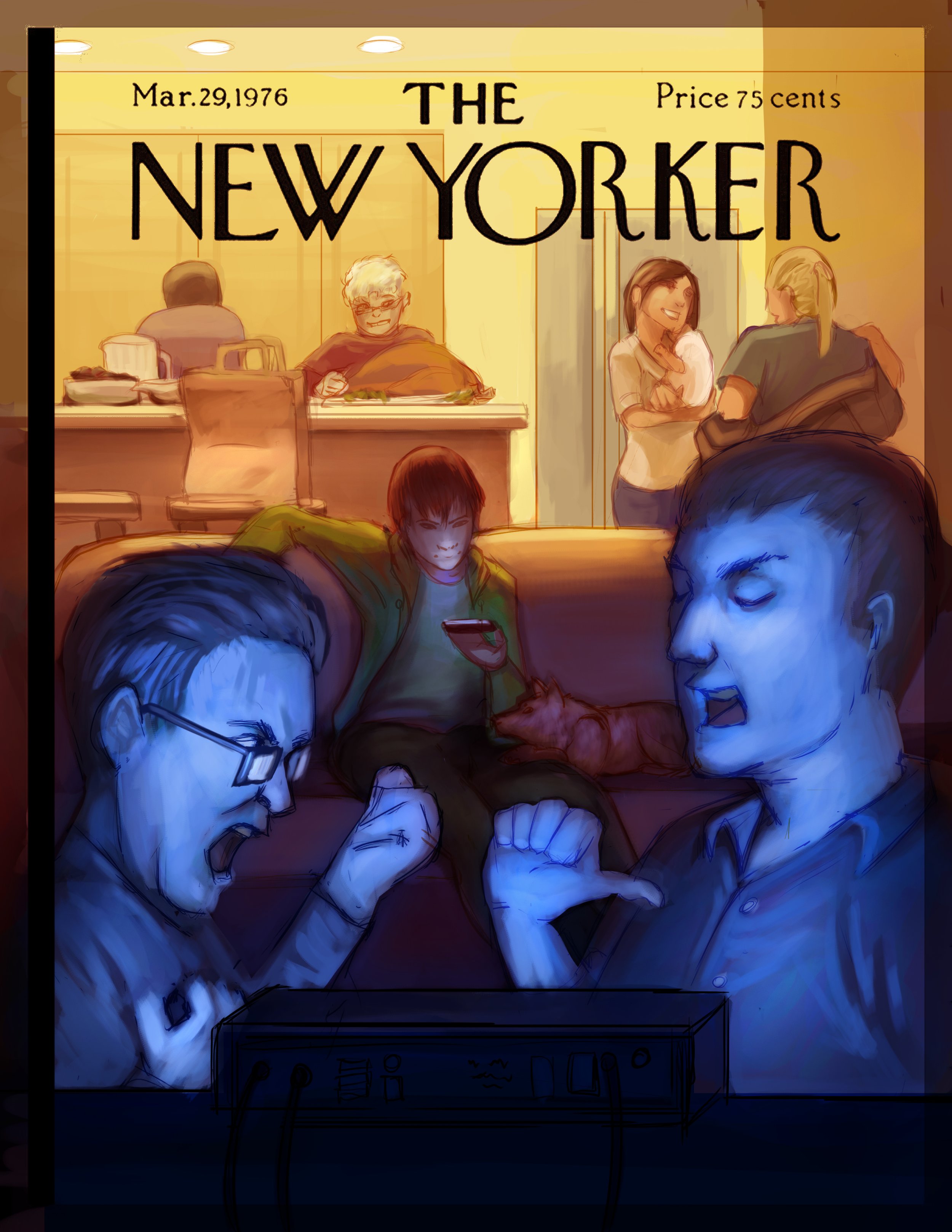 Thanksgiving Cover for The New Yorker Magazine — Academic Assignment, 2011