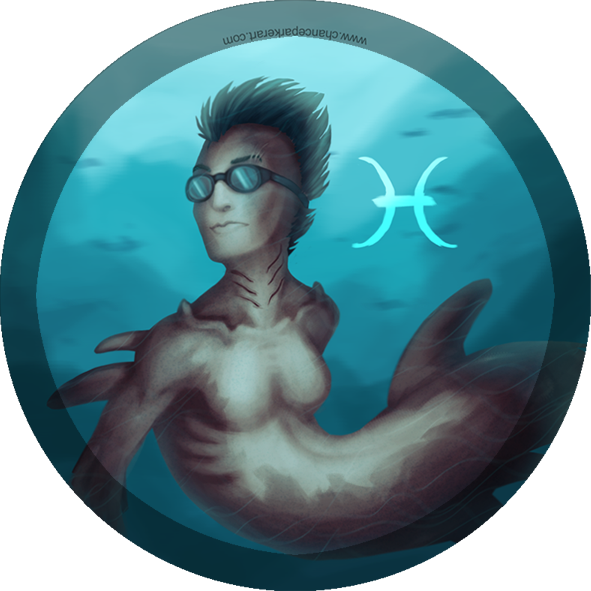 Pisces Button Art, 2012