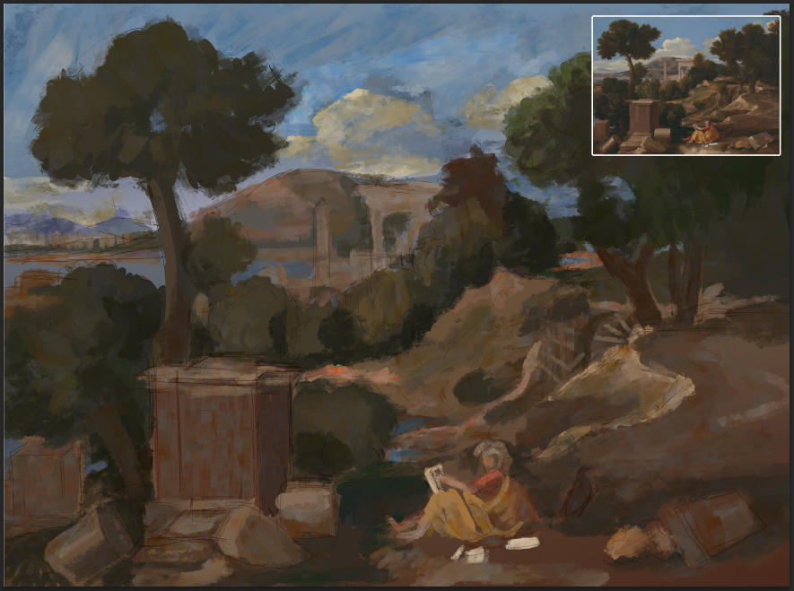 Nicolas Poussin, "Landscape with Saint John on Patmos"