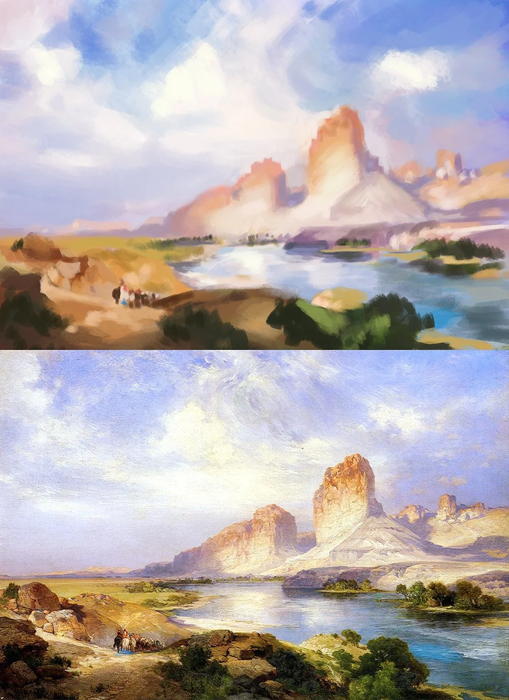 Thomas Moran, "Green River, Wyoming"