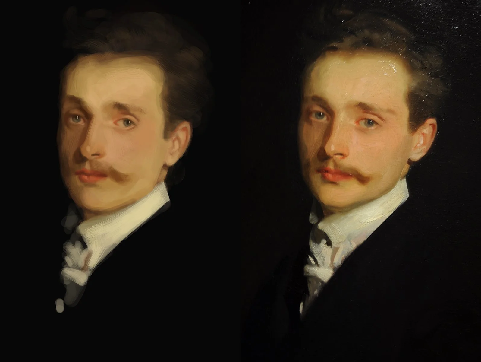 John Singer Sargent, "Portrait of Léon Delafosse"