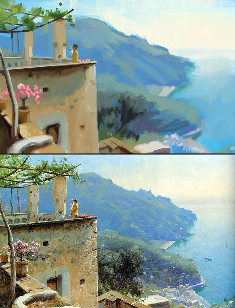 Peder Mørk Mønsted, "The Ravello Coastline"