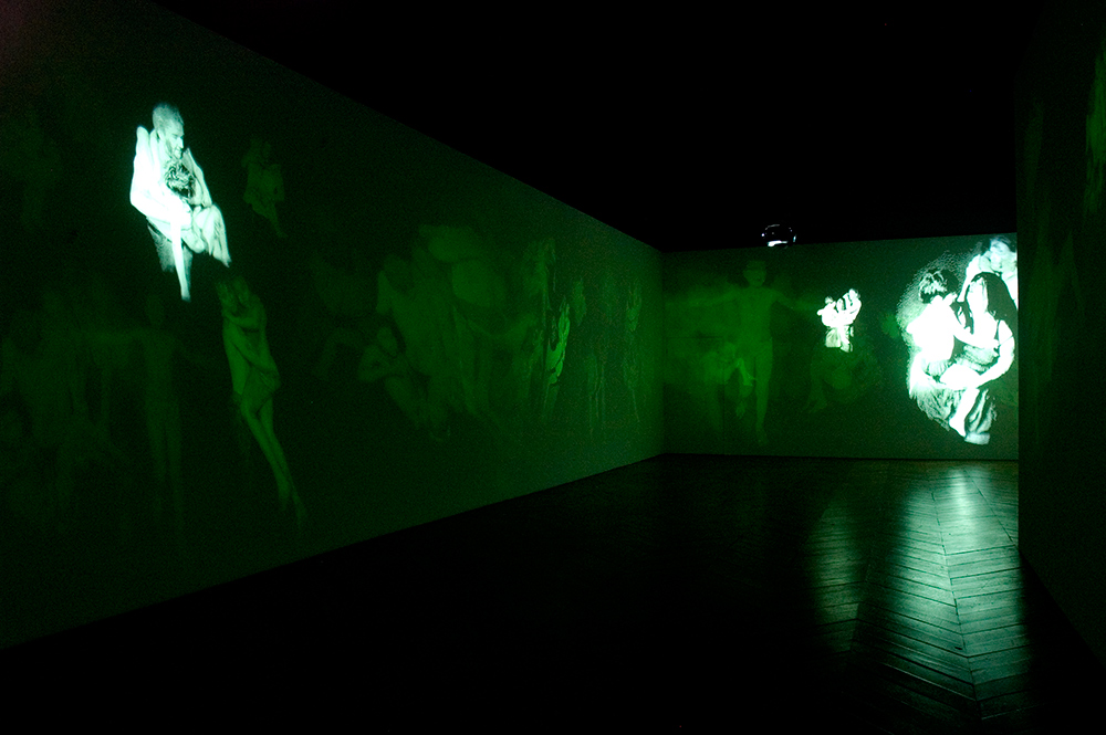 Mat Collishaw</strong><br><i>Deliverance </i><br>2007<br>Installation view Spring Projects, London