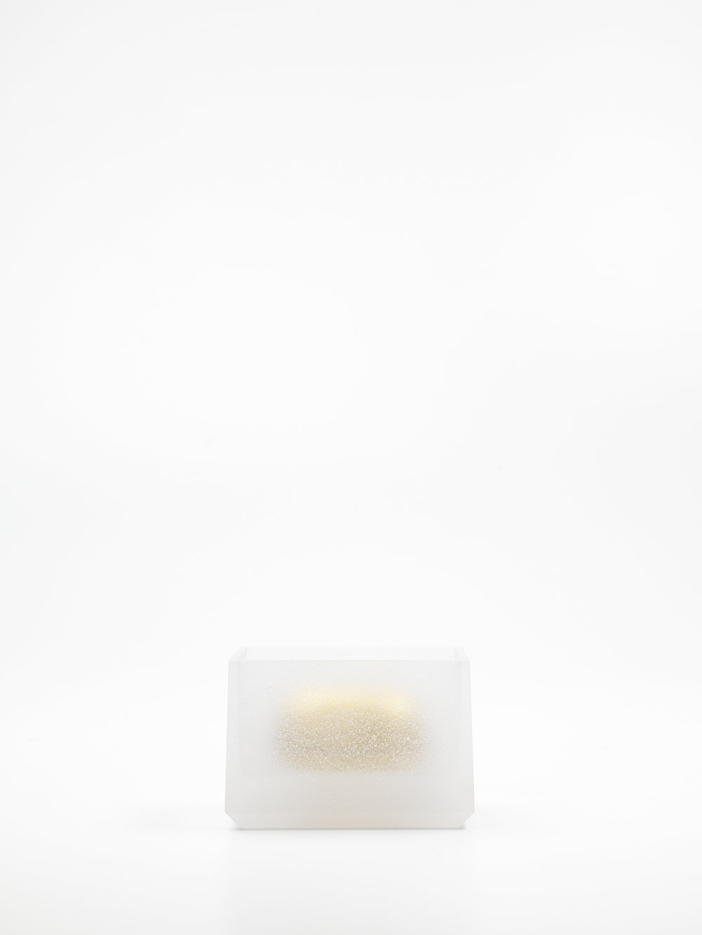 Andrea Walsh Contained Box Clear Glass and Black Fine Bone China with 22ct Burnished Gold 6.5cm x 10.25 x 7.5cm Photo: Shannon Tofts