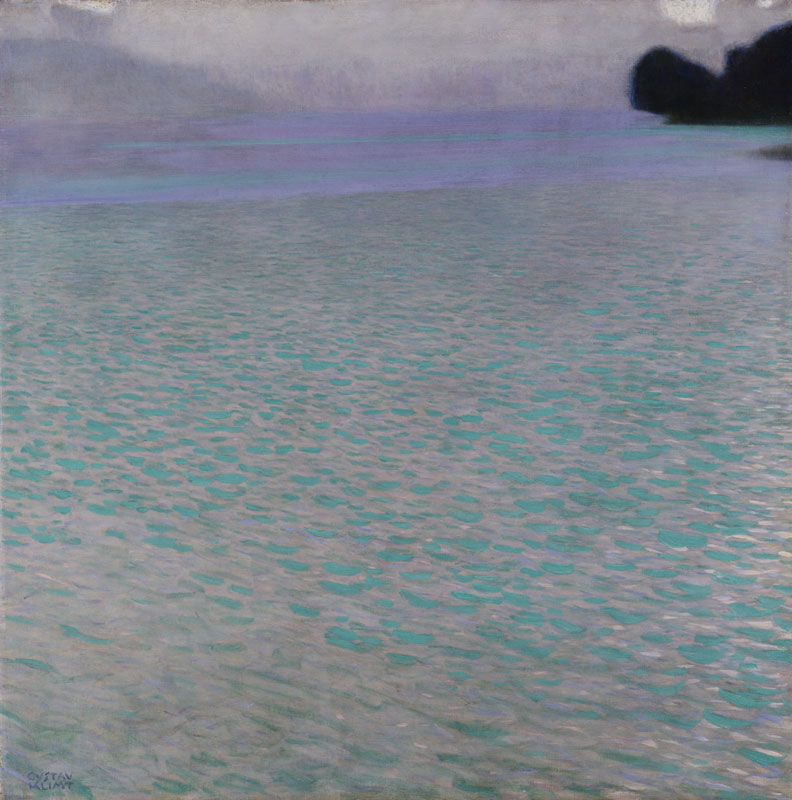 Gustav Klimt (1862-1918), Attersee , 1901, Oil on canvas, 31.57" x 31.57" Leopold Museum, Vienna