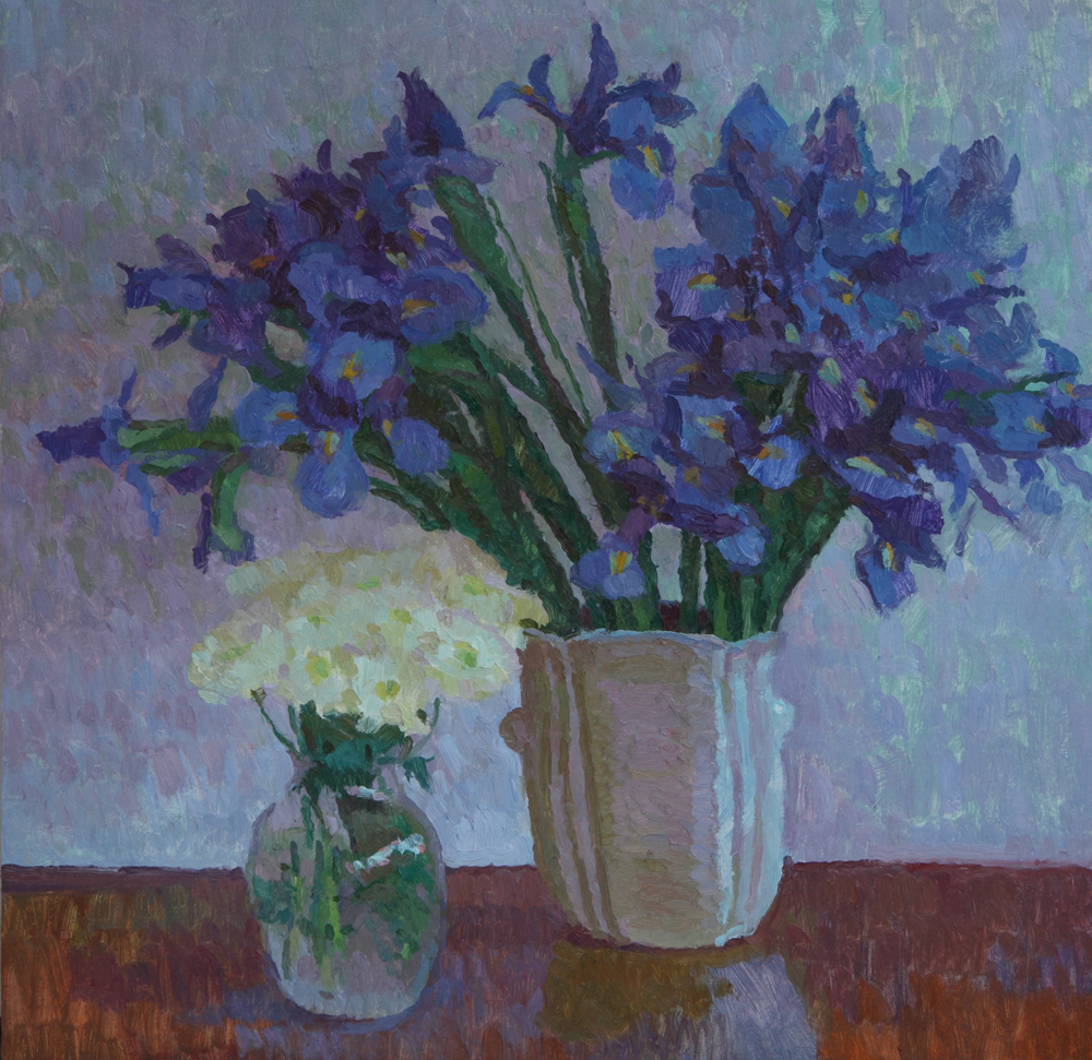Irises, 20" x 20", © Eric Merrell