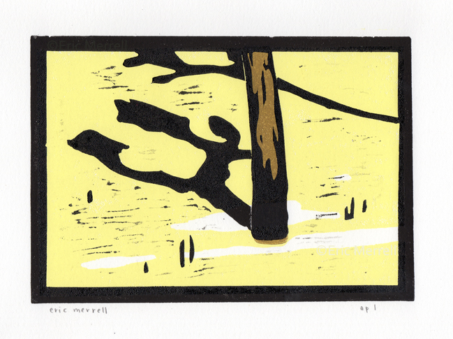 A Bright Sun Warms the Sand , 4.5" x 6.5", limited edition of 70