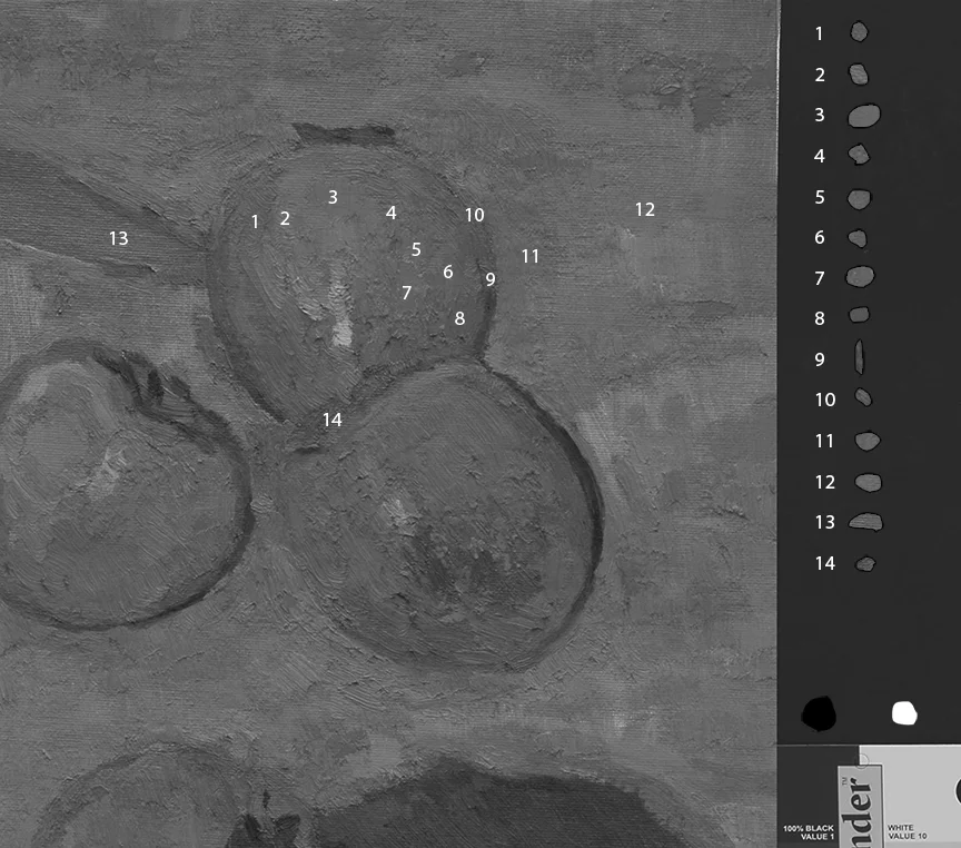 The same image converted to grayscale.
