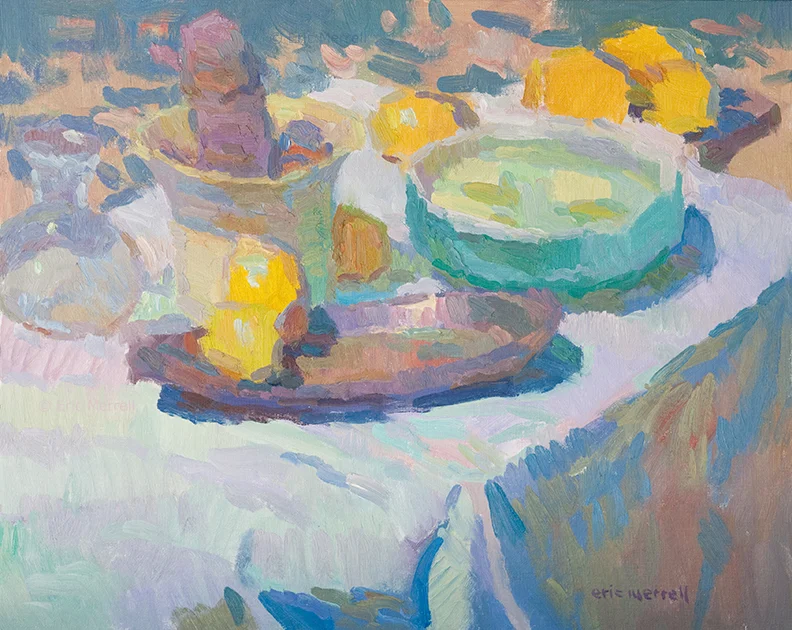 Still Life with Lemons and Green Bowl