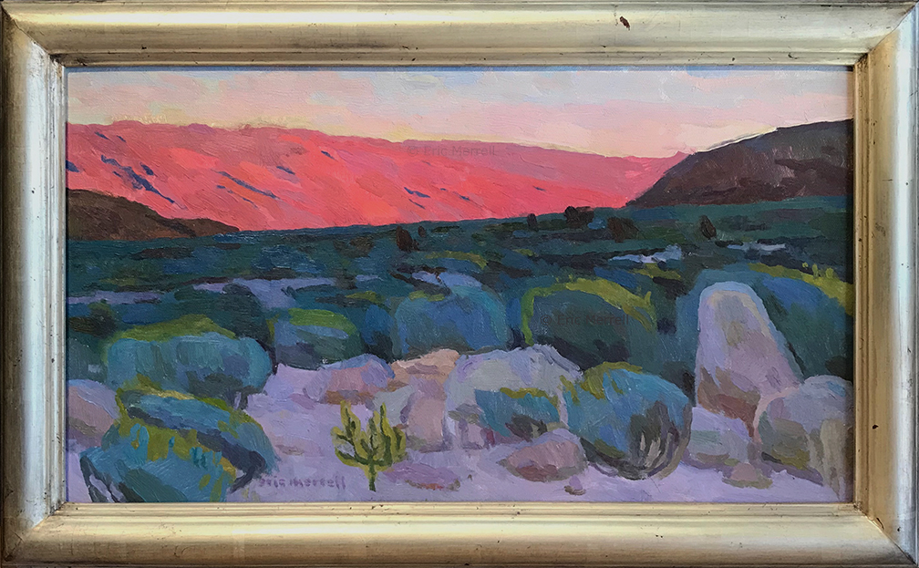 Eric Merrell, Cauldron of the Sun (study), 11x20 (SOLD)