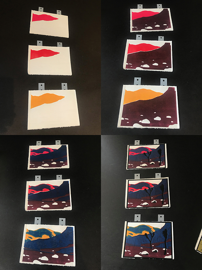 Early color and registration tests