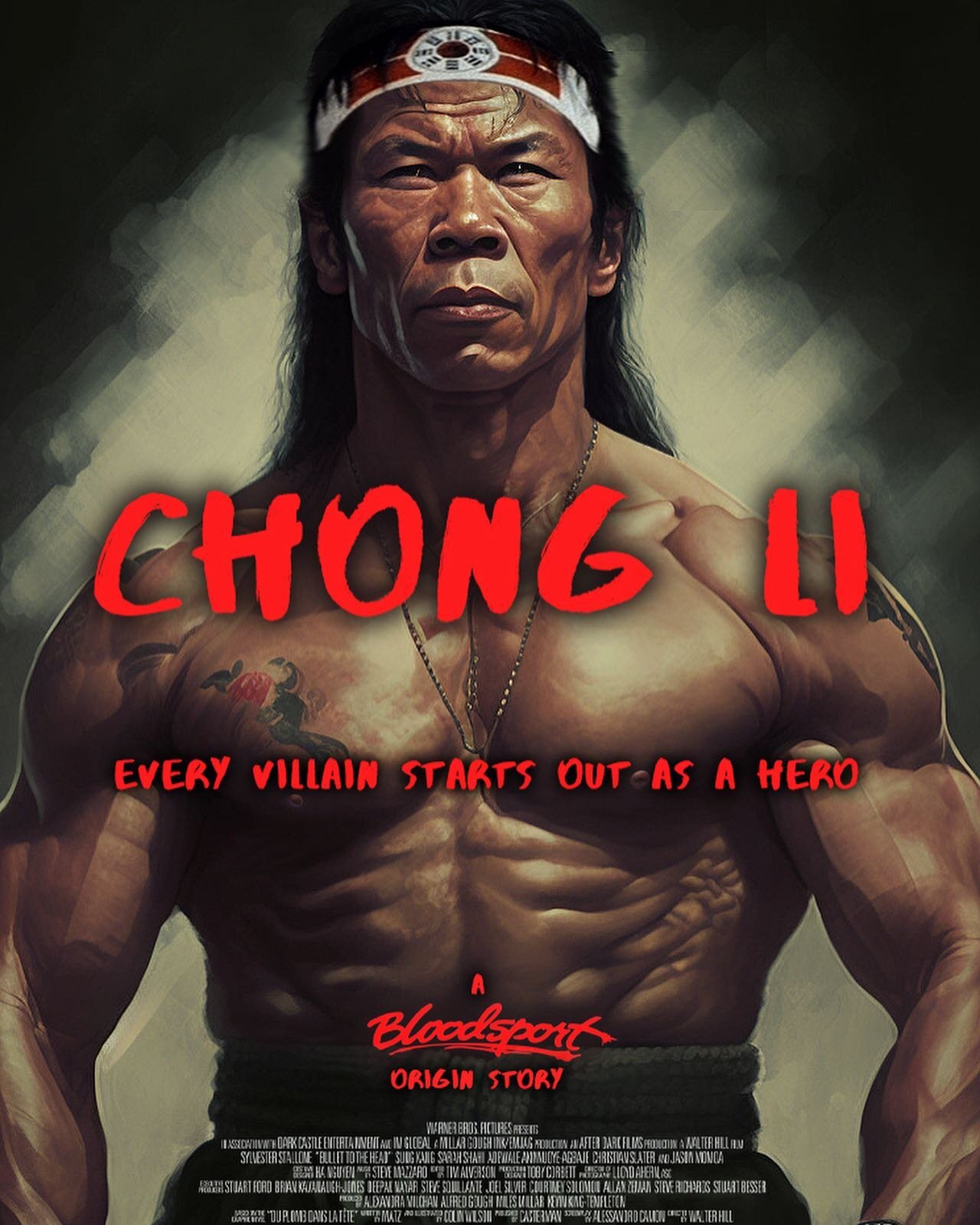 Got a fantasy project? Here&rsquo;s one of mine. CHONG LI, CHONG LI, CHONG LI!!!! Made by MidJourney with tons of Photoshop from me! #80smovies #actionmovies #martialarts #kungfumovies #bloodsport #vandamme #chongli @jcvd @officialboloyeung @2bolojr