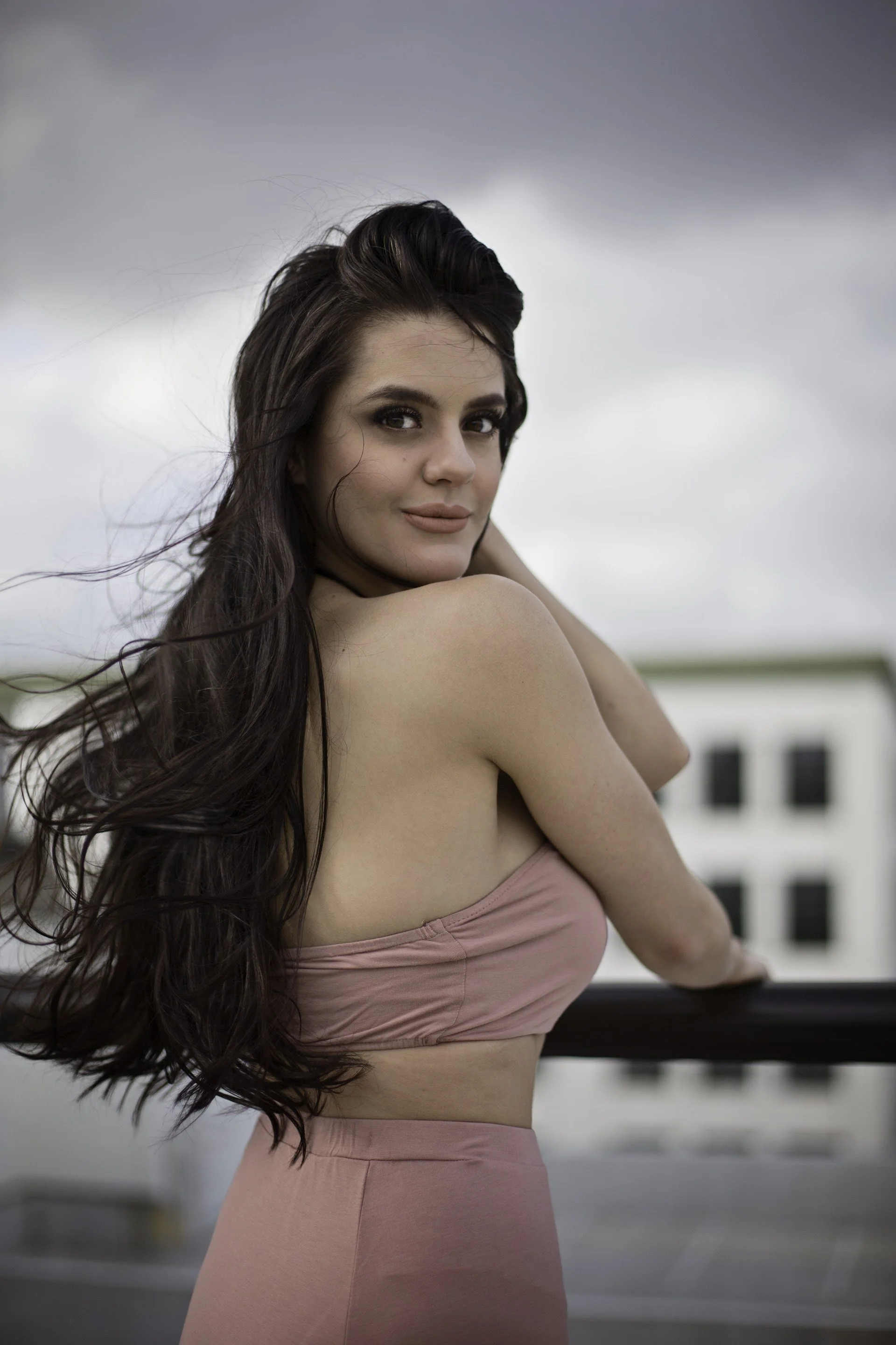 Creative senior Portrait downtown Matthews NC.jpg