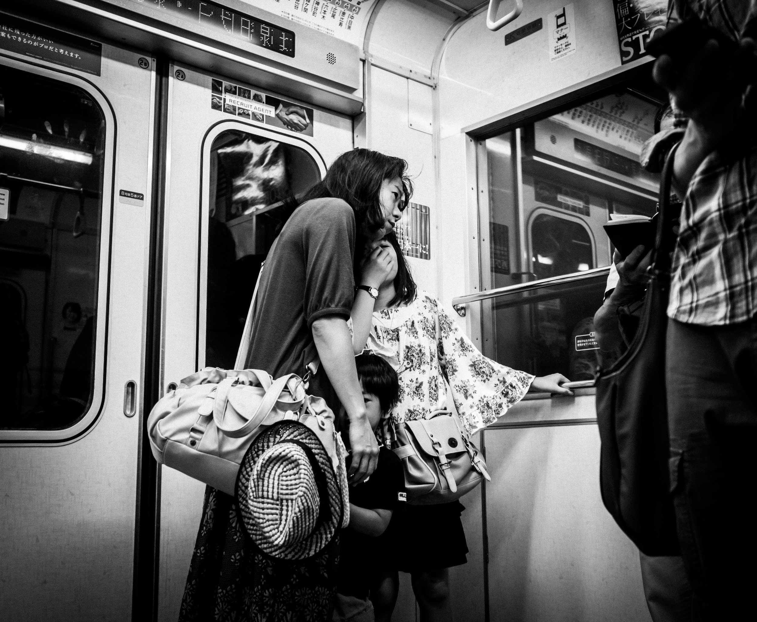 "The Discovery" Tokyo subway OMD 17 f1.8