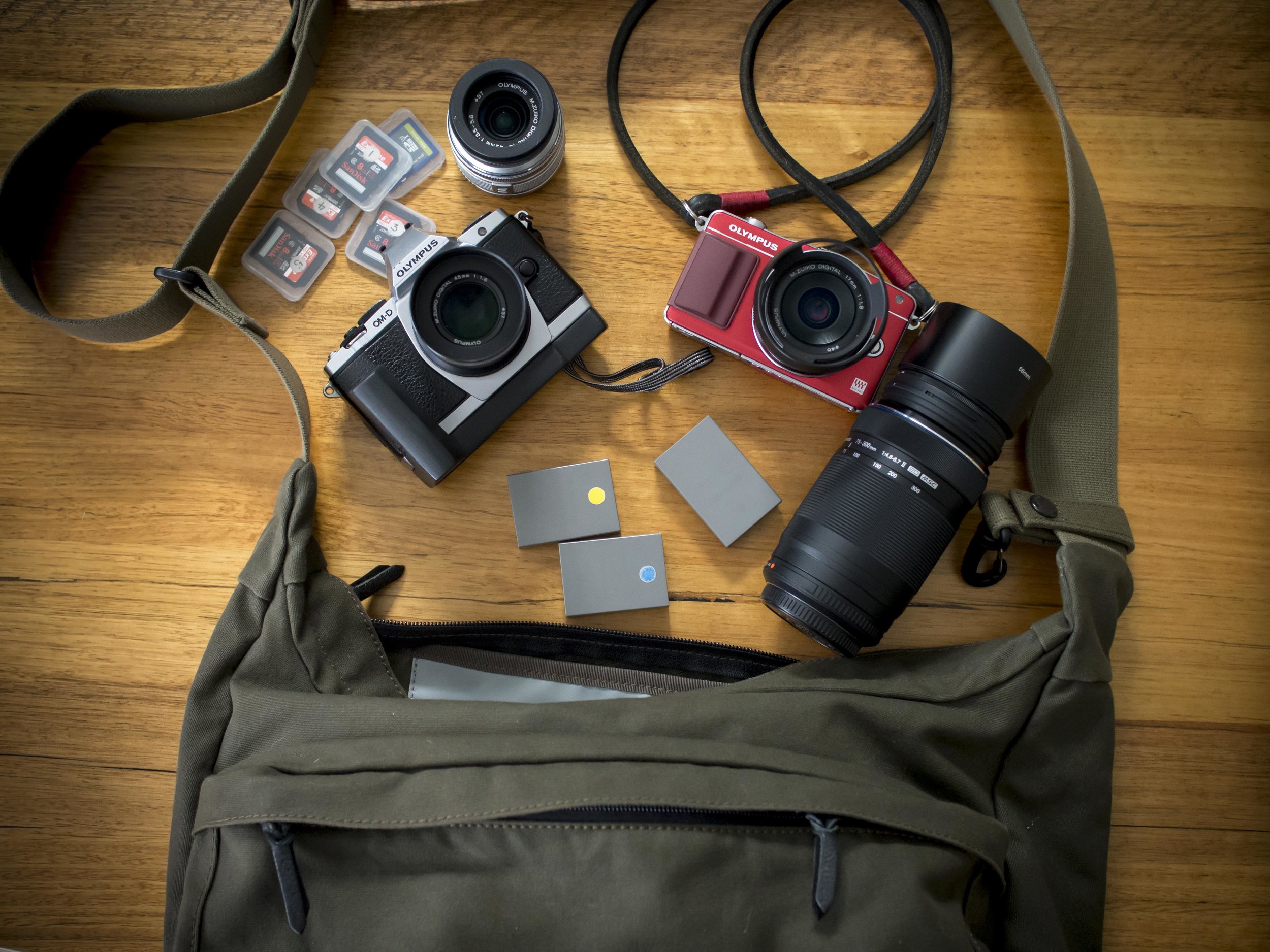 Note the small strap clip that holds the camera strap secure and straight. This bag hold heaps, so it is ideal for shopping day trips.