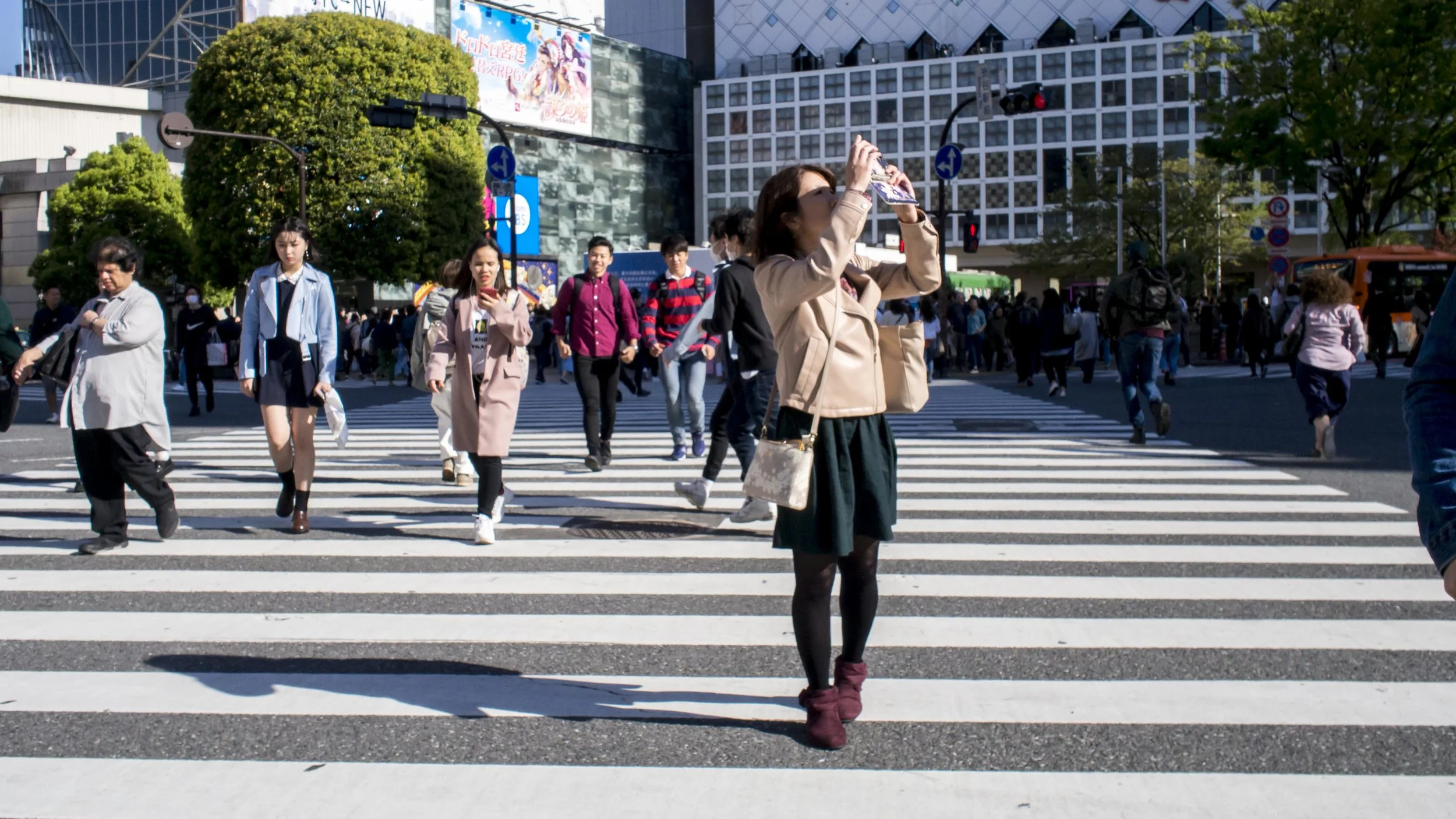 But it is nearly impossible to shoot Shibuya without catching someone else’s selfie.