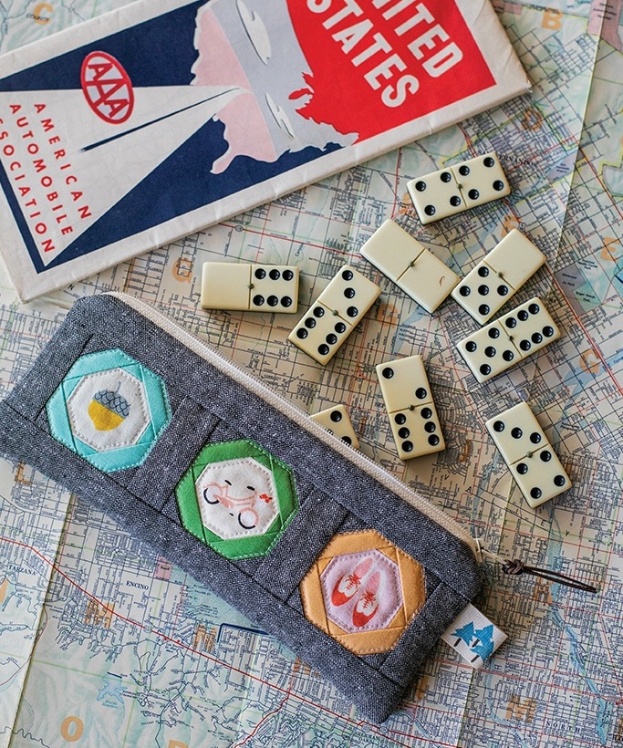Scout’s Honor Pencil Case // Shot on top of a vintage map.