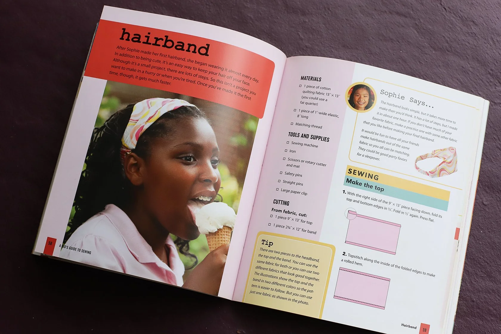 A Kid's Guide to Sewing // Art direction and book design