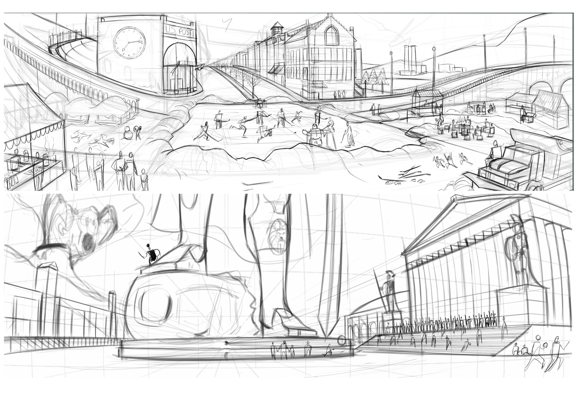 Five Point Perspective Concept