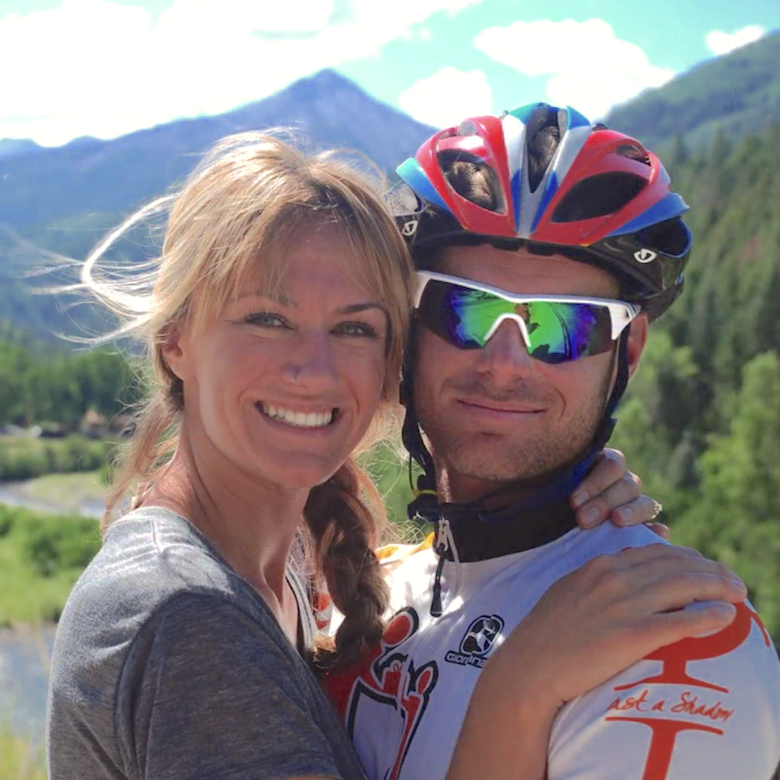 My beautiful wife Brenna and I on a ride in Colorado