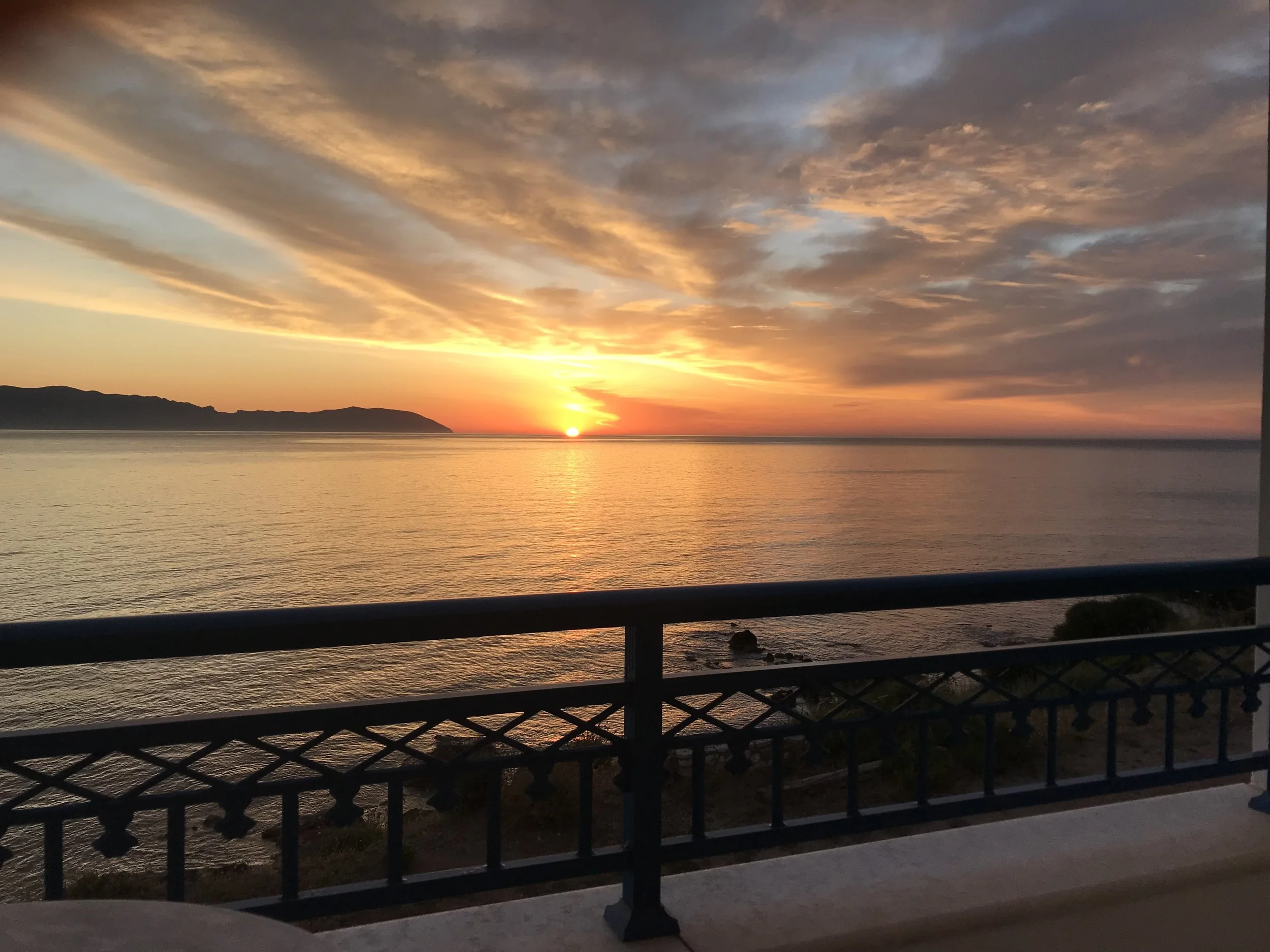 Sunrise from Hotel on Kythera