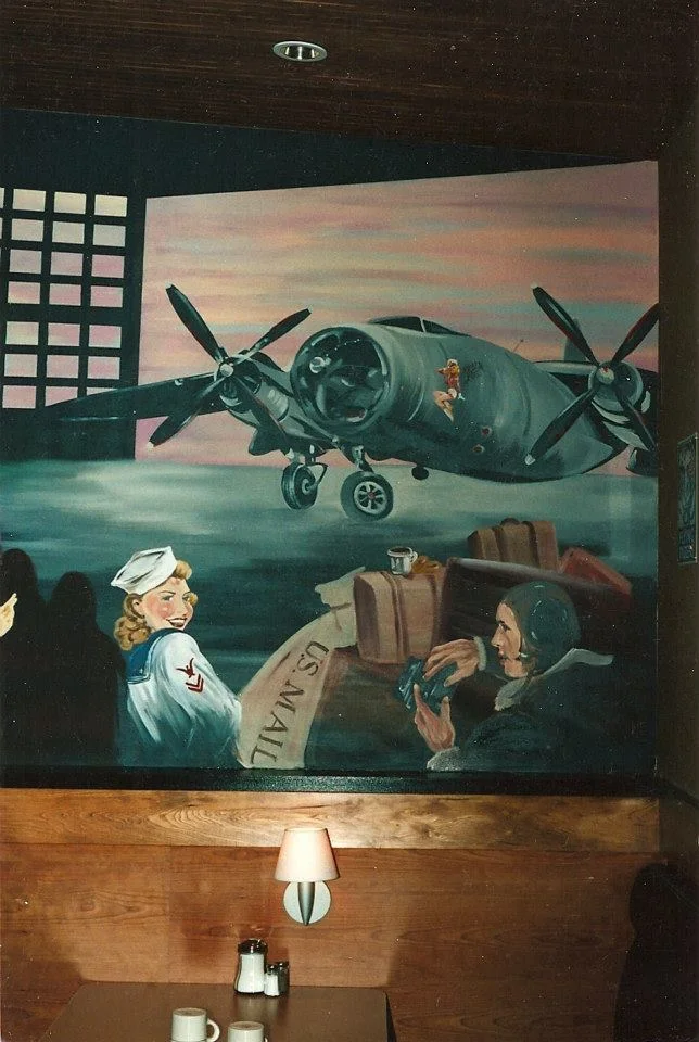 Mural in the Seattle Crystal Creek Cafe' in MillCreek, WA.