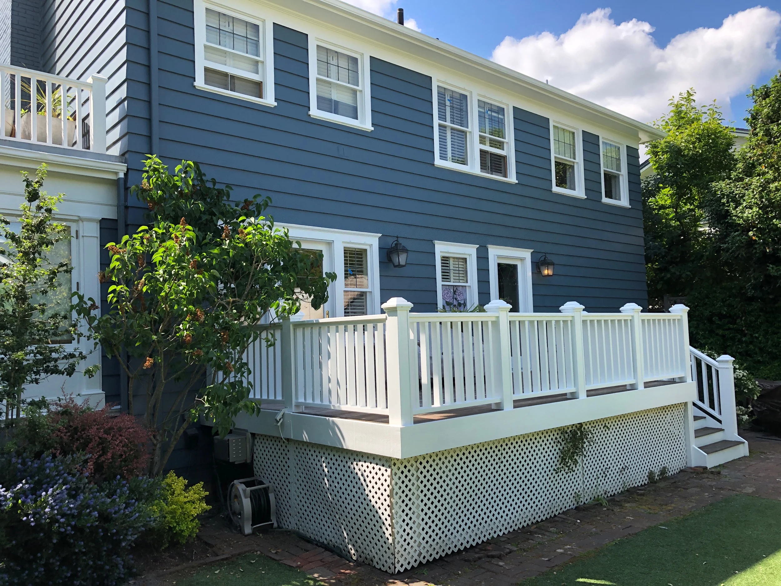 Back side of home.