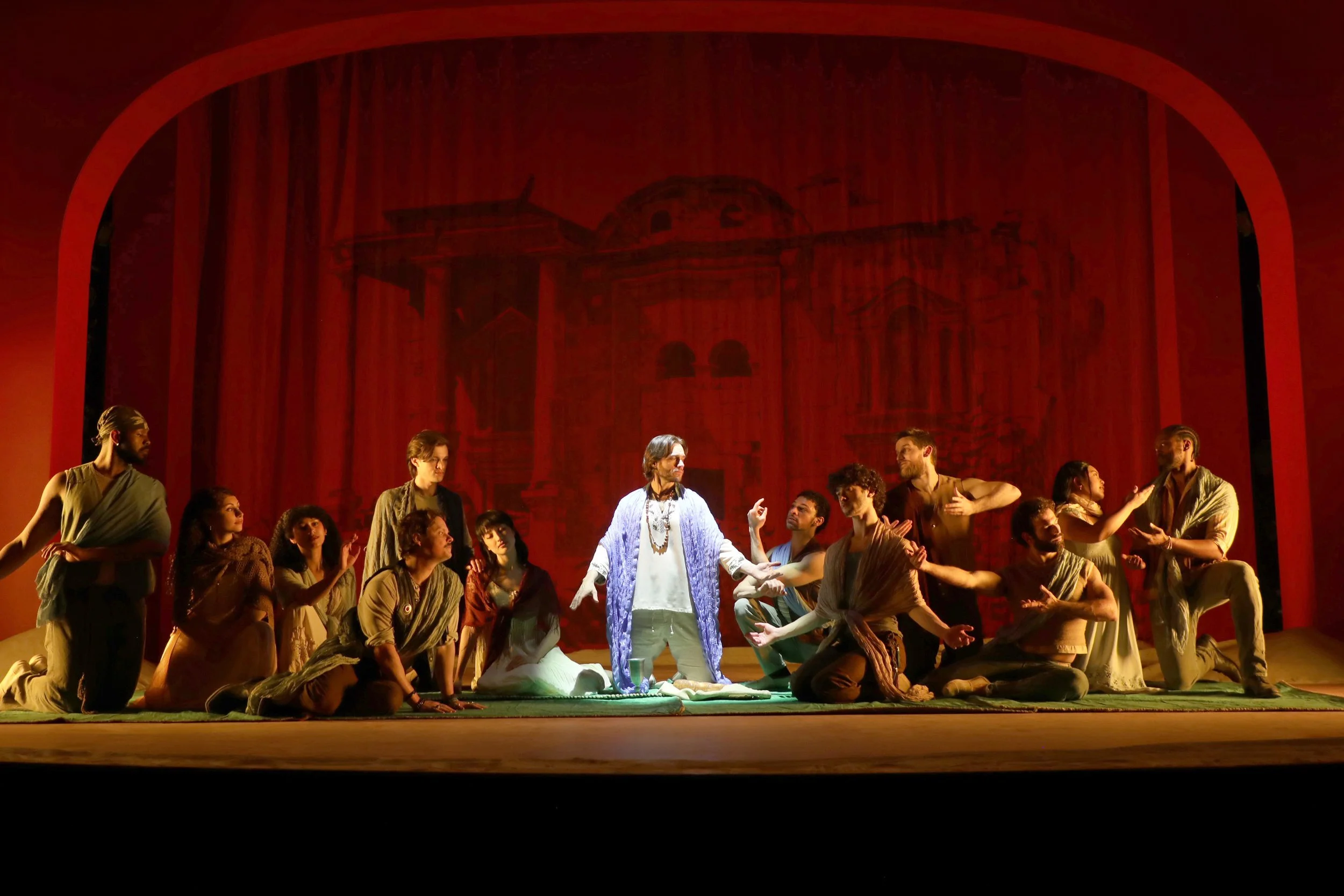 3. Justin Matthew Sargent and the cast of Goodspeed's Jesus Christ Superstar. Photo by Diane Sobolewski.jpg
