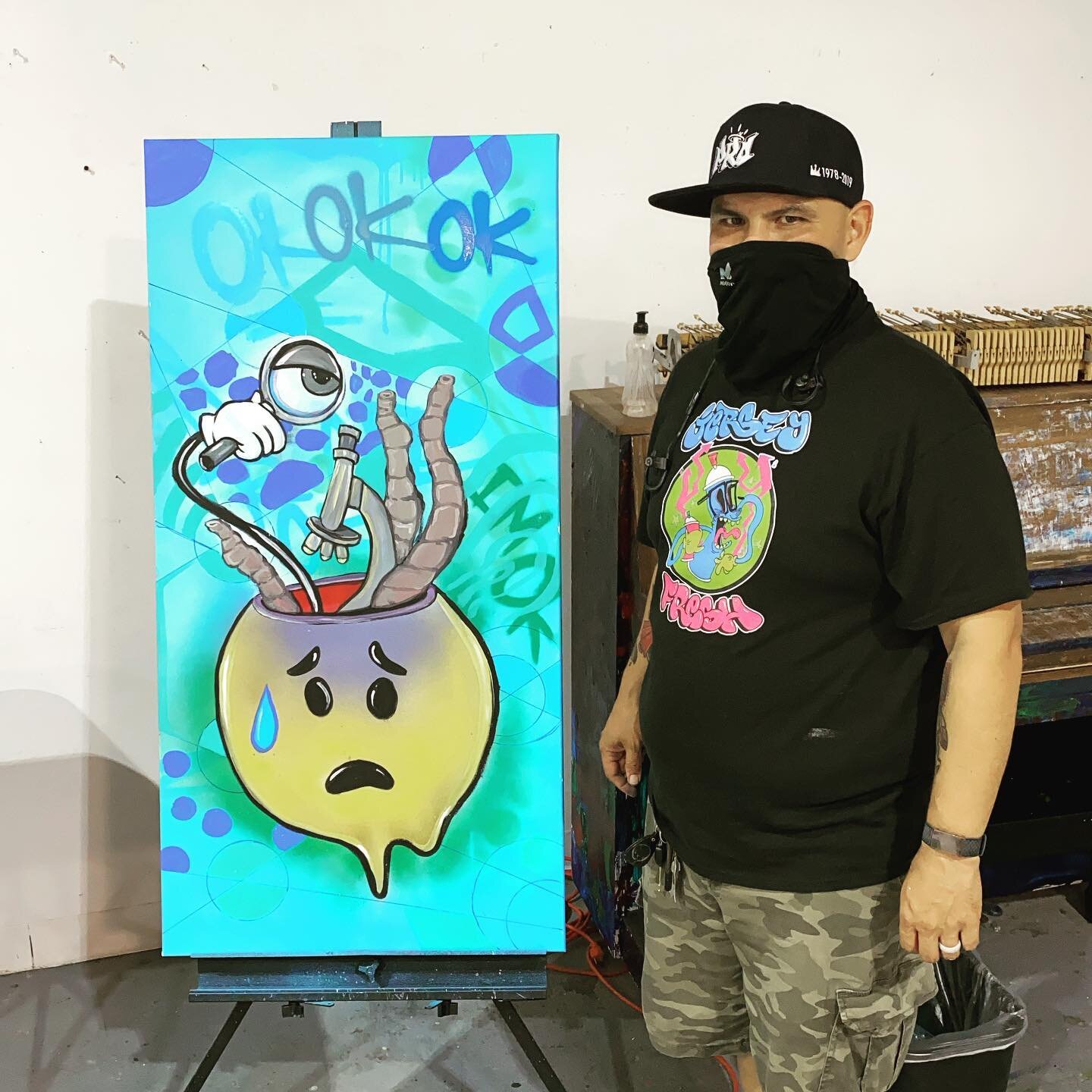 Thanks to Trenton legend @aerosoleon for live painting with us tonight! We&rsquo;re still going strong until 3pm Sunday!

Watch now at www.aantrenton.org!