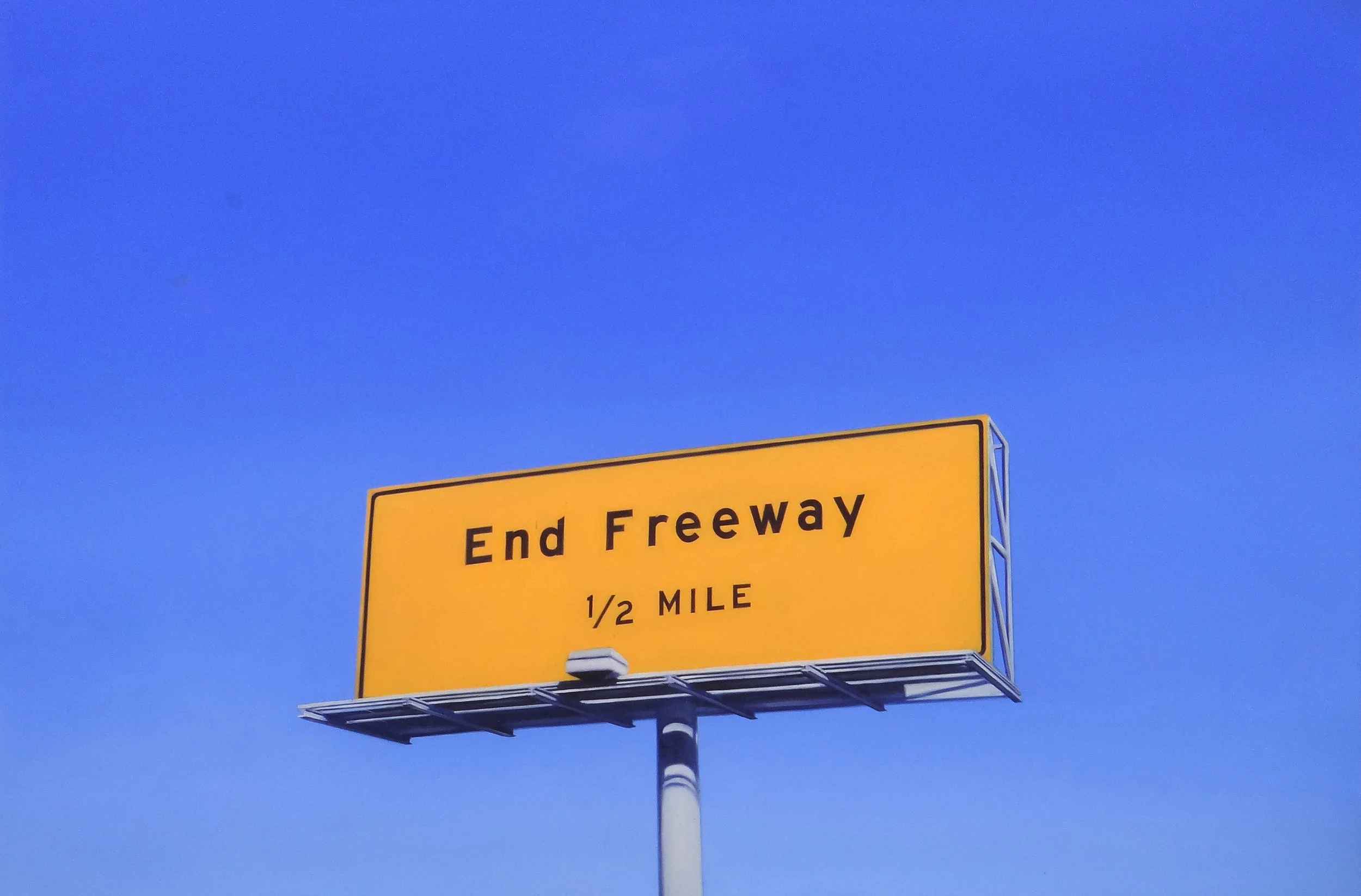   END FREEWAY   OIl on Canvas /&nbsp;40 x 60 in. / 2014  Private Collection 