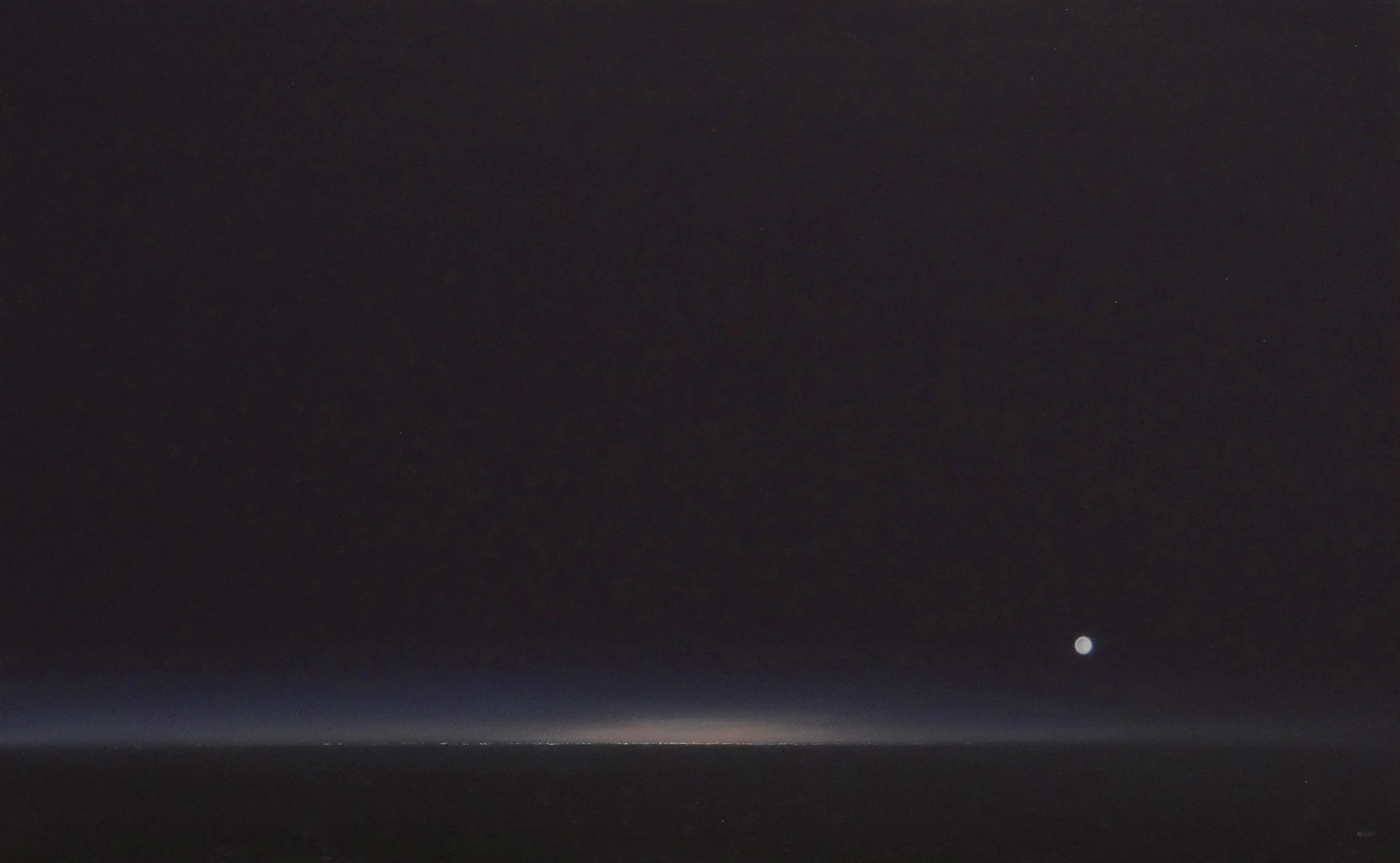   DISTANT MOON   OIl on Canvas / 30 x 48 in. / 2014  Private Collection 