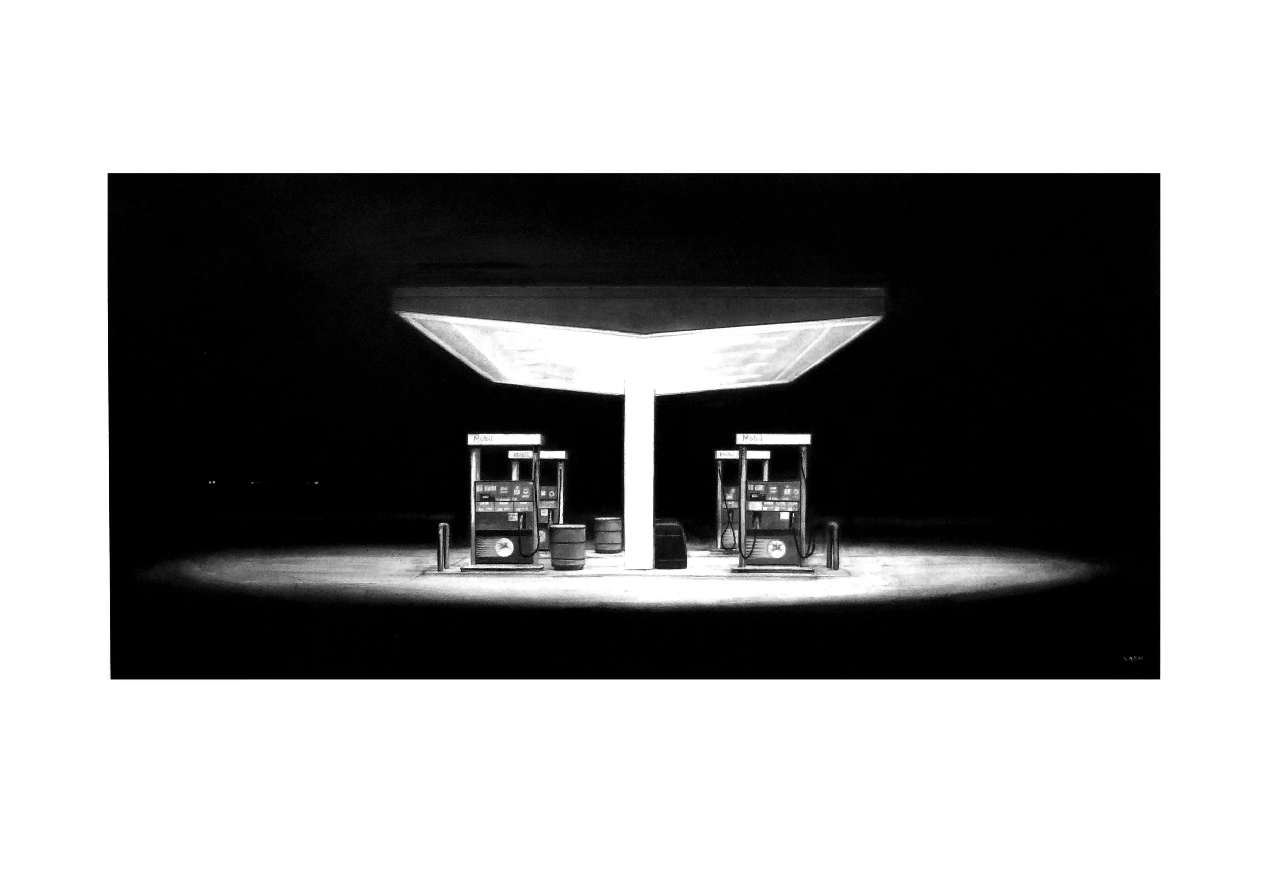   1:00 AM   Charcoal on archival paper / 30 x 44 in. / 2016  Private Collection 