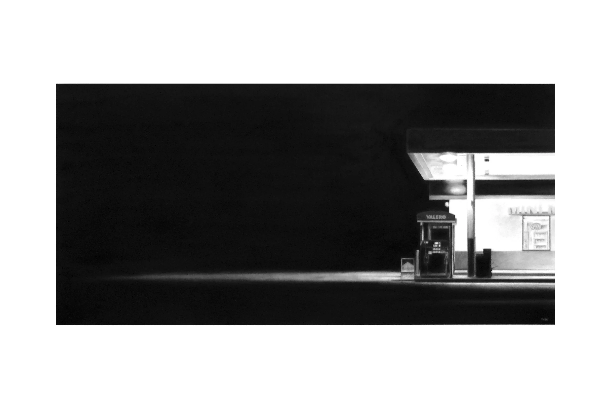   3:00 AM   Charcoal on Paper /&nbsp;30 x 44 in. /&nbsp;2016  Private Collection 