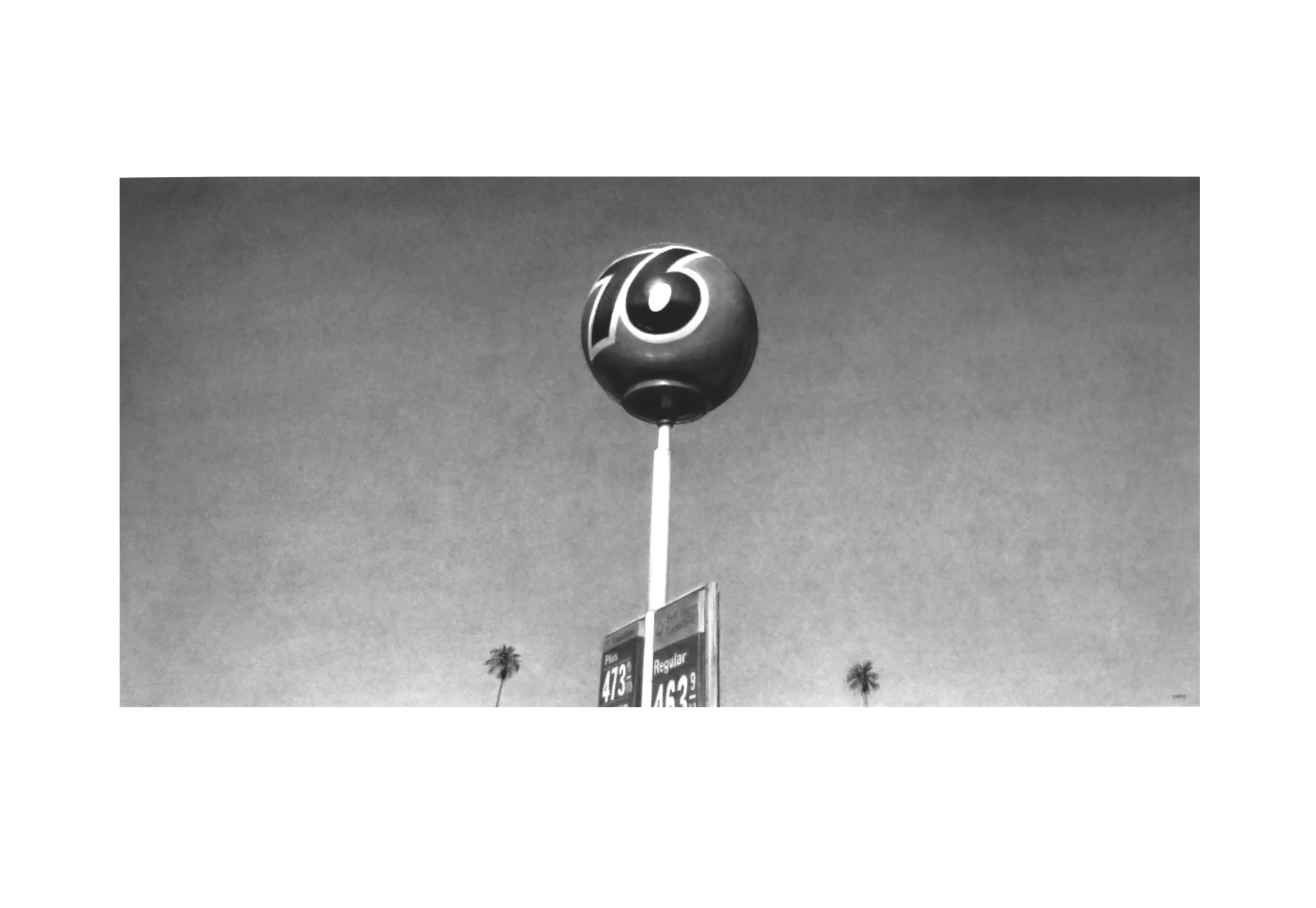   76 WITH PALMS   Charcoal on Paper /&nbsp;30 x 44 in. /&nbsp;2015  Private Collection 