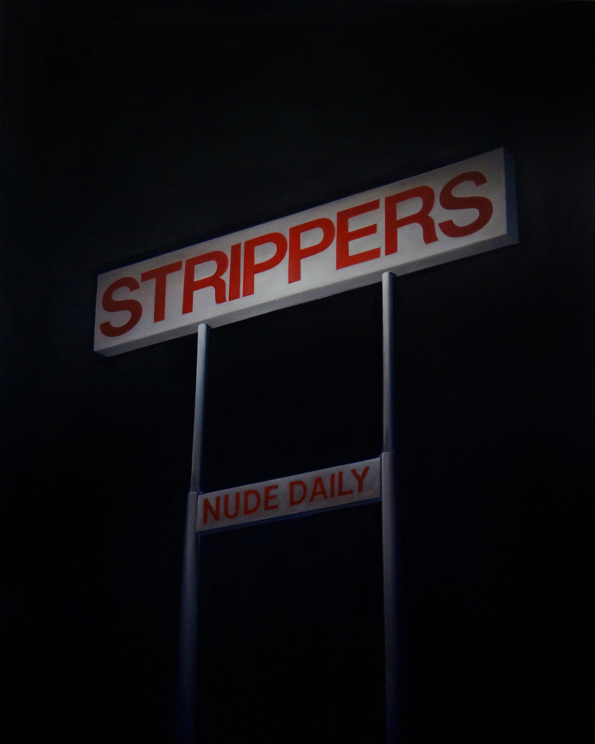 STRIPPERS OIl on Canvas / 50 x 70 in. / 2016 Private Collection